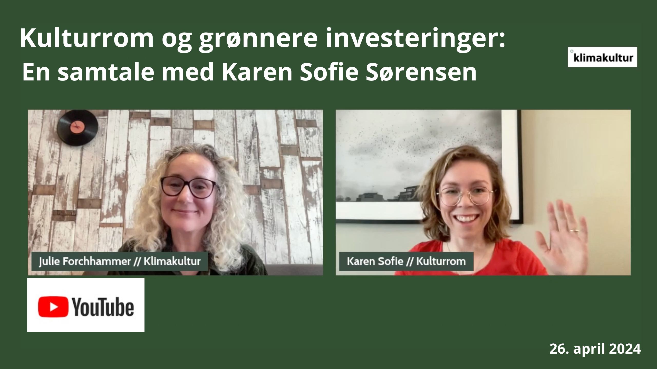 Kulturrom Og Grønnere Investeringer - Klimakultur